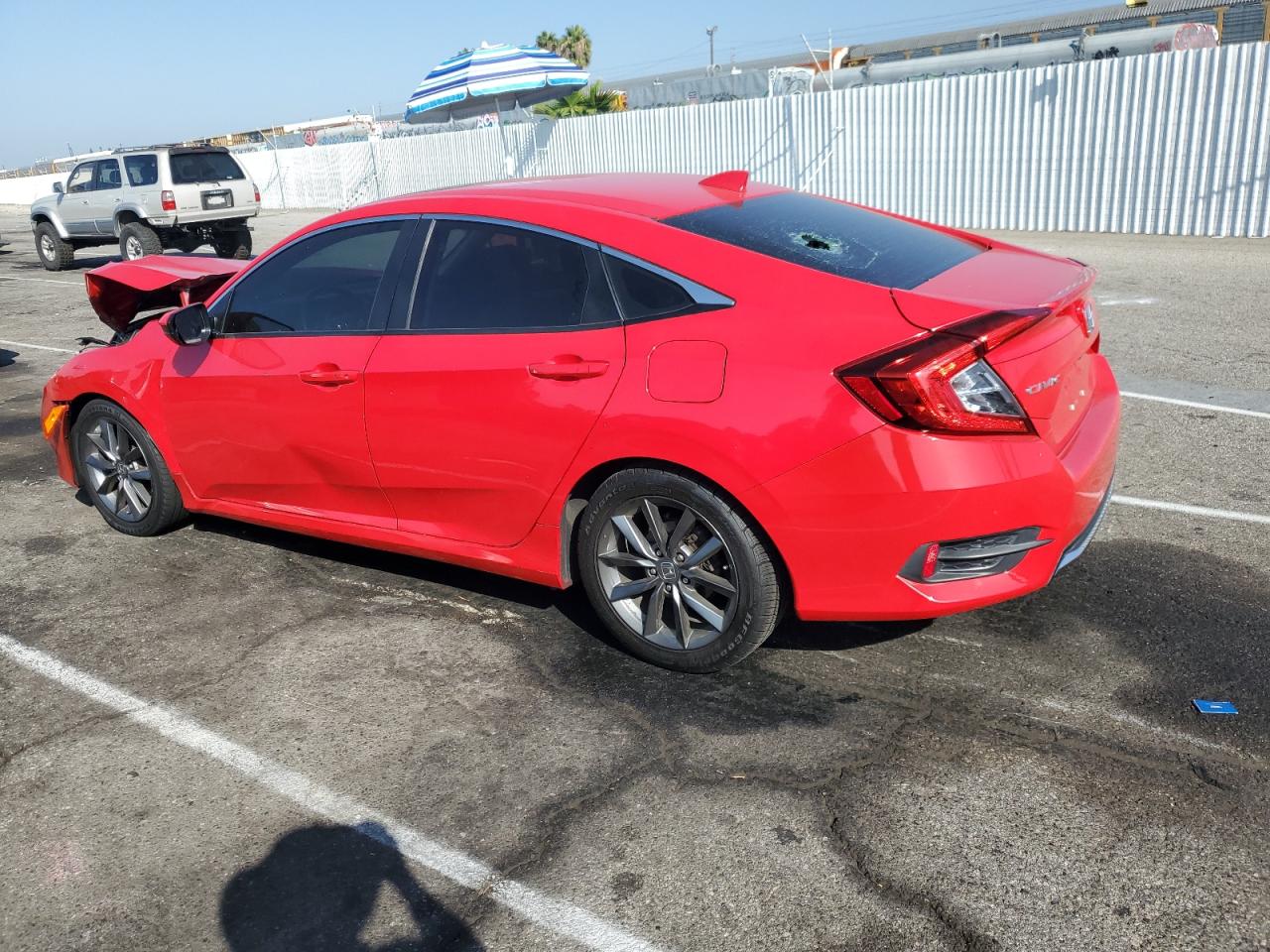 2019 Honda Civic VIN JHMFC1F3XKX011752 Copart auction photo, front end / minor dent/scratches damage thumbnail 2