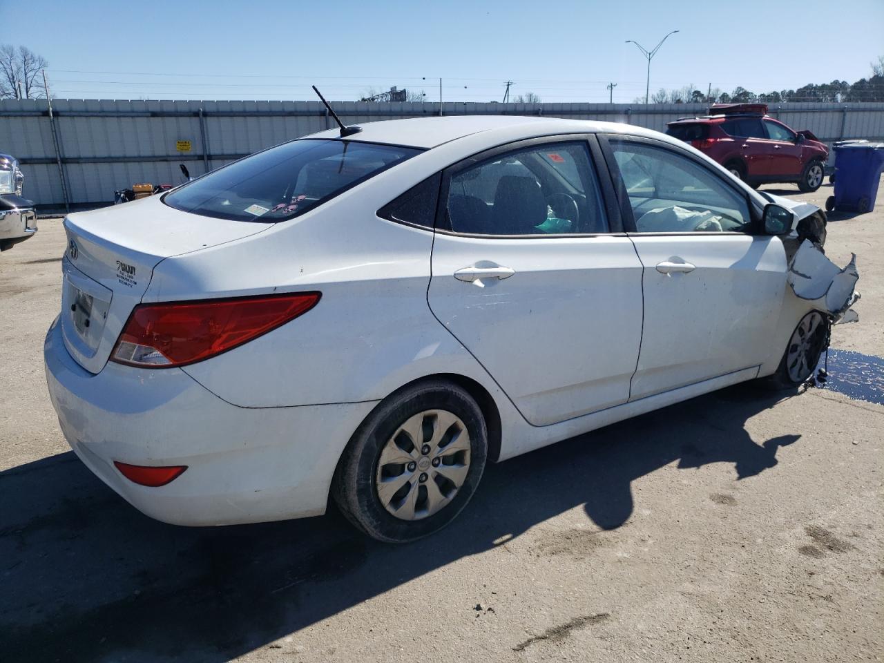2015 Hyundai Accent VIN KMHCT4AE7FU914300 Copart auction photo, front end / frame damage damage thumbnail 3