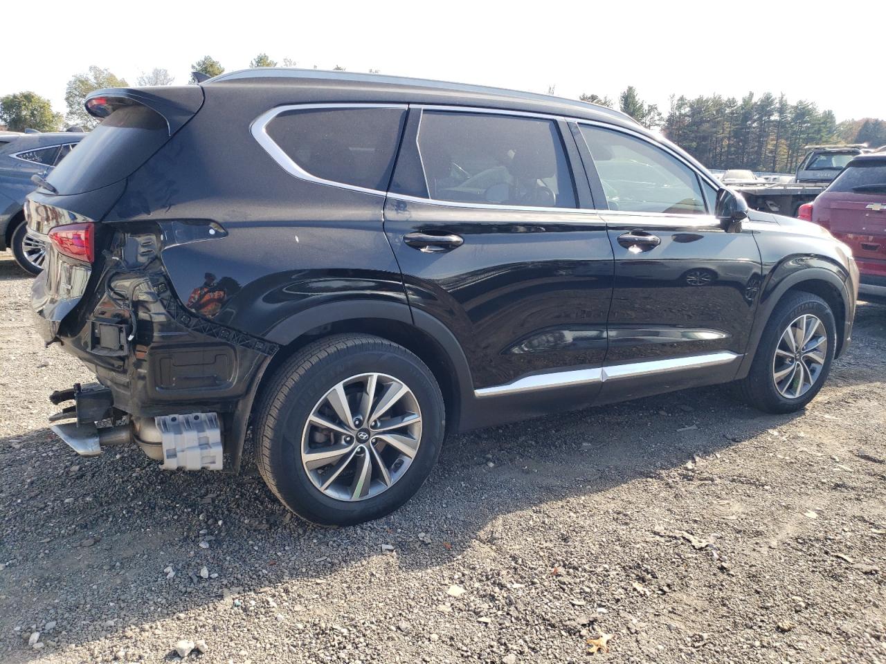 2020 Hyundai Santa Fe VIN 5NMS3CAD1LH206855 Copart auction photo, rear end / minor dent/scratches damage thumbnail 3