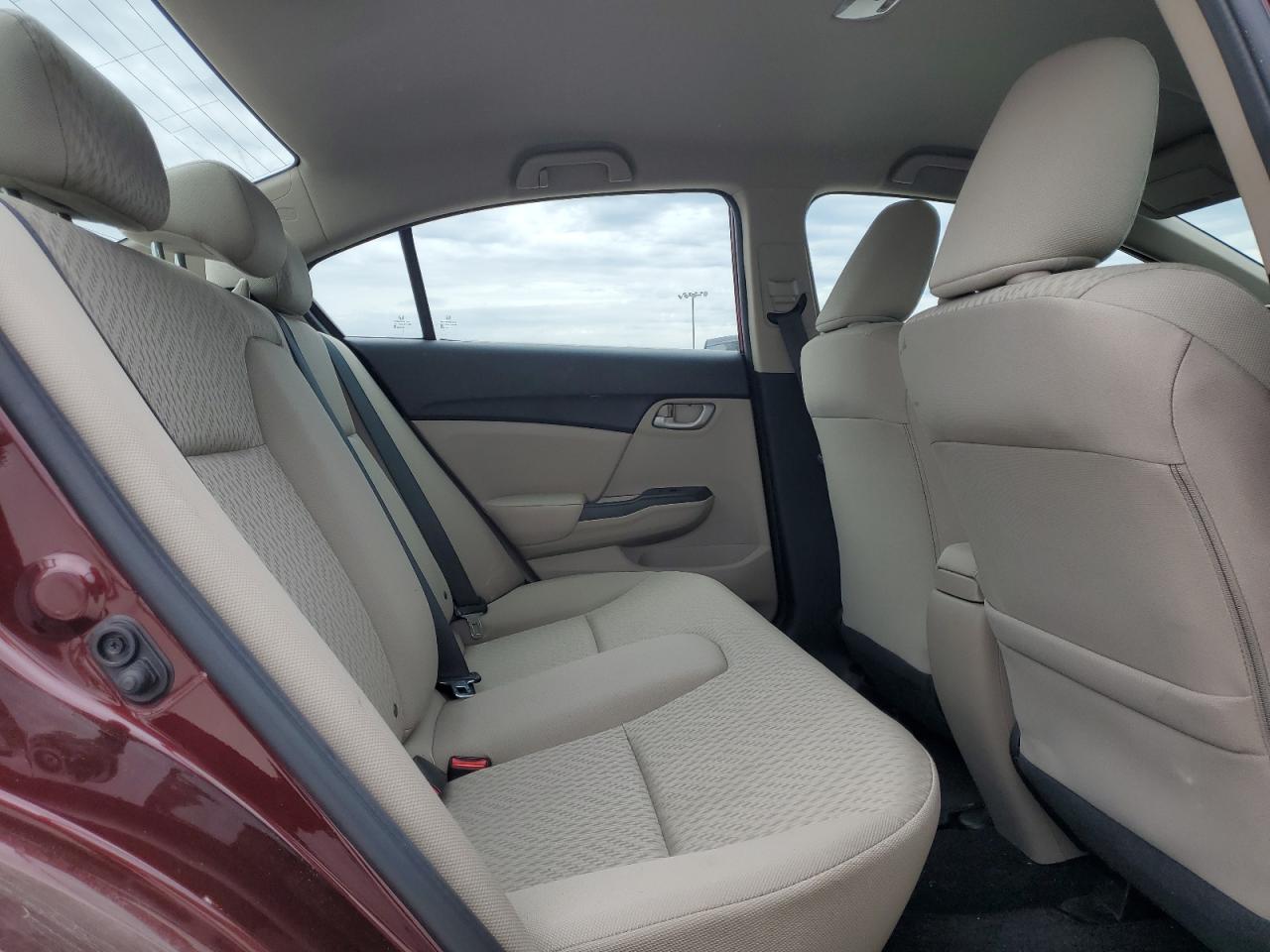 2015 Honda Civic VIN 19XFB2F59FE233703 Copart auction photo, rear end damage thumbnail 10