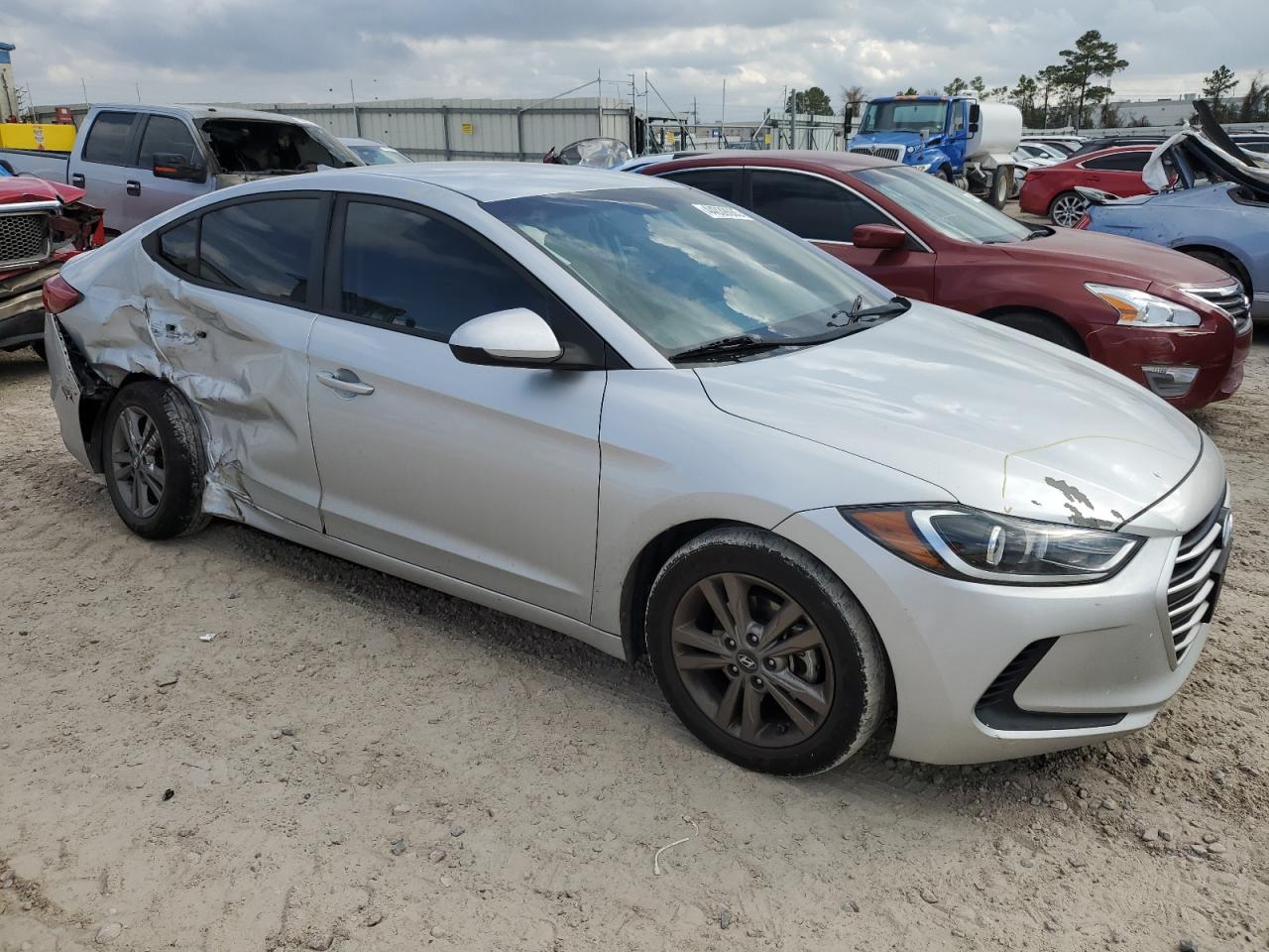 2017 Hyundai Elantra VIN 5NPD84LF3HH154301 Copart auction photo, side / rear end damage thumbnail 4