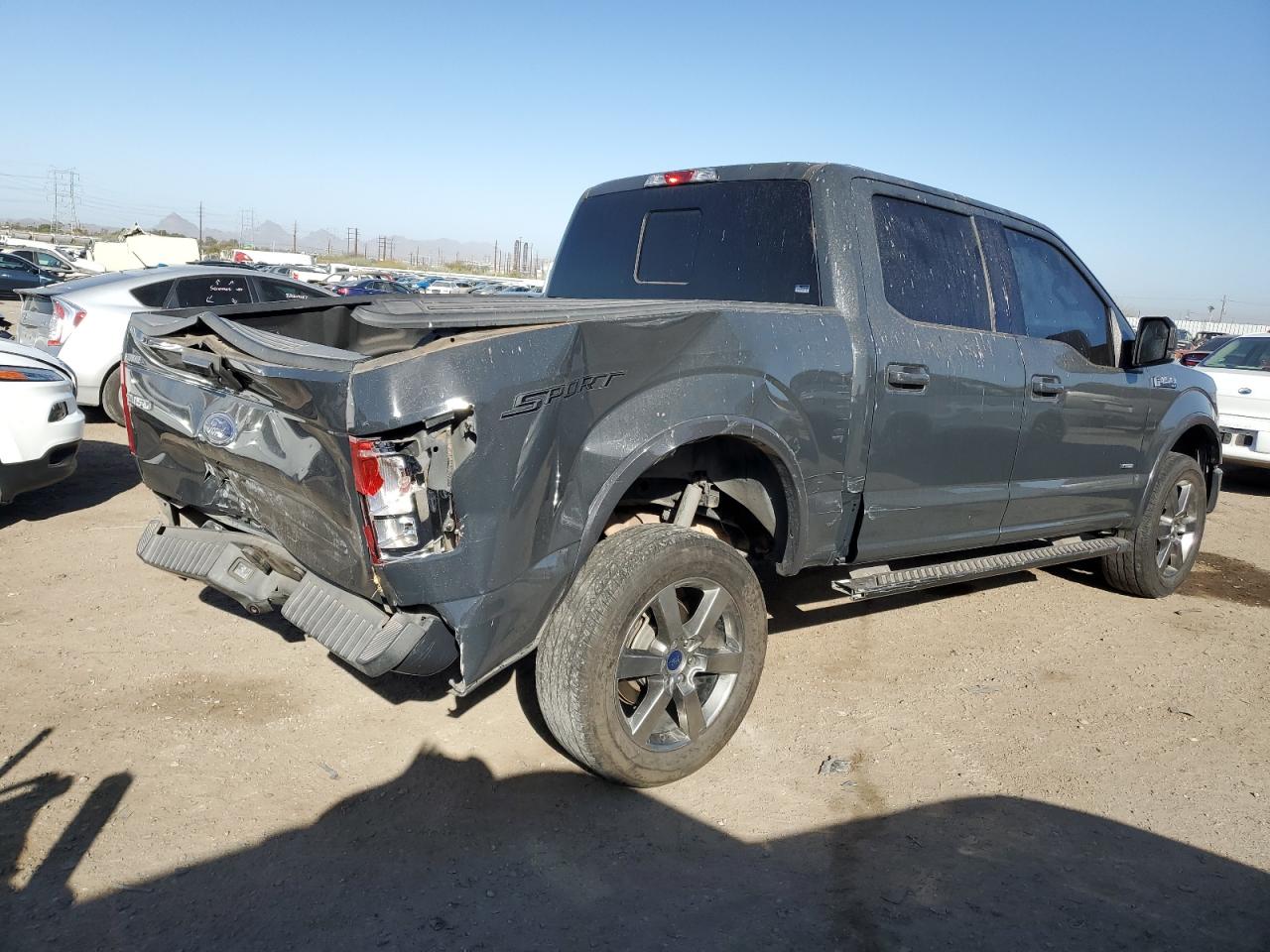 2016 Ford F-150 VIN 1FTEW1CG6GKF46321 Copart auction photo, rear end / frame damage damage thumbnail 3