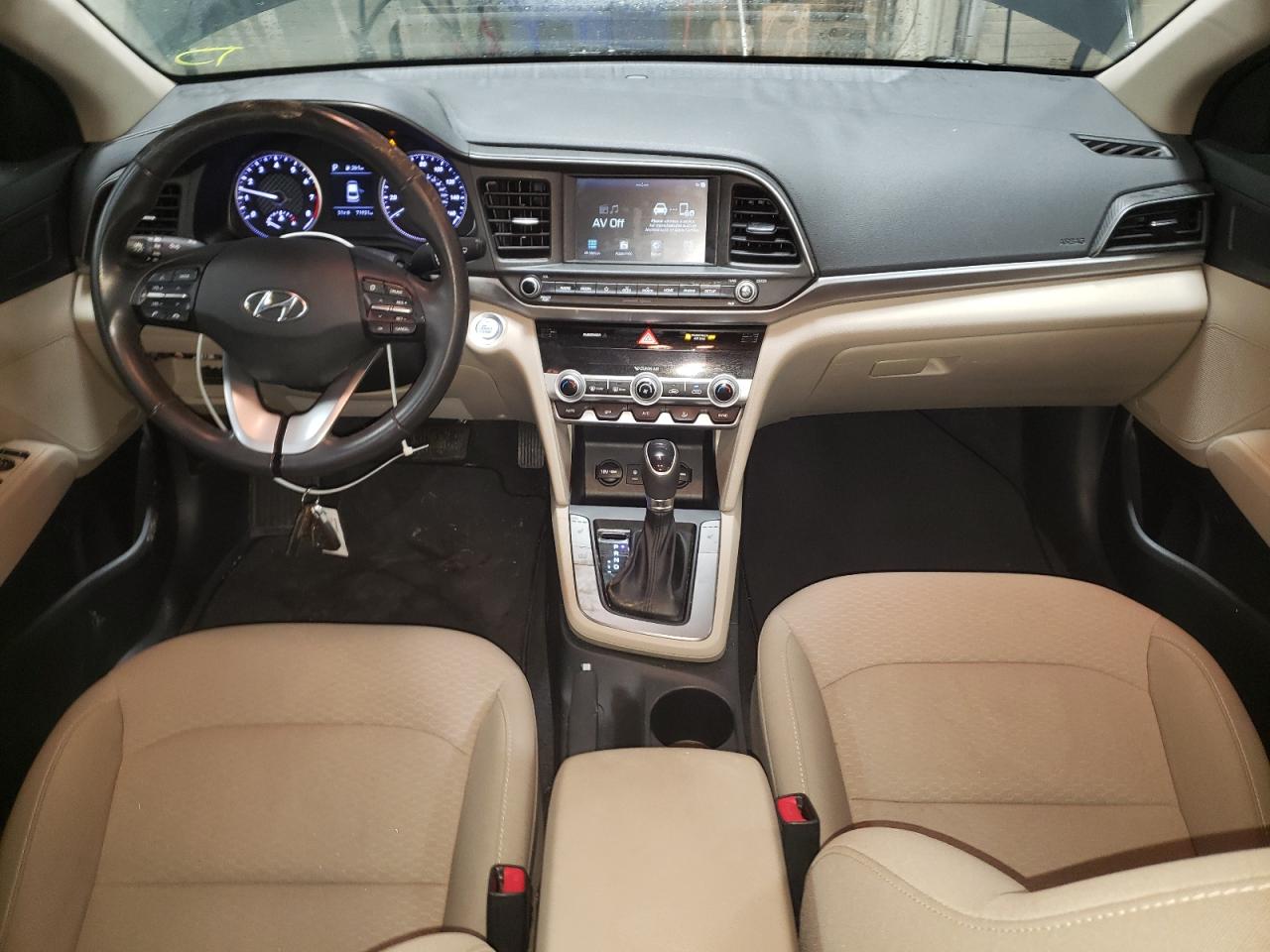 2019 Hyundai Elantra VIN 5NPD84LF2KH461269 Copart auction photo, rear end / side damage thumbnail 8