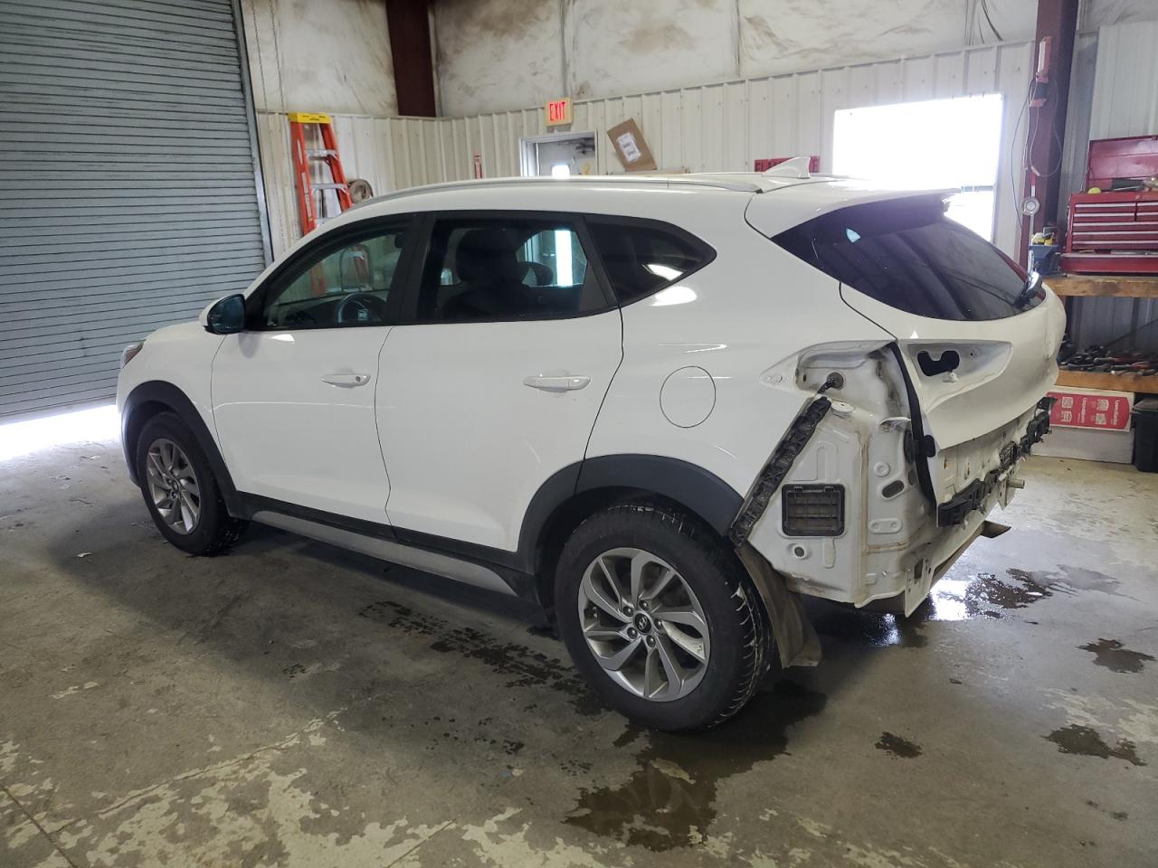 2018 Hyundai Tucson VIN KM8J3CA44JU609676 Copart auction photo, rear end / minor dent/scratches damage thumbnail 2