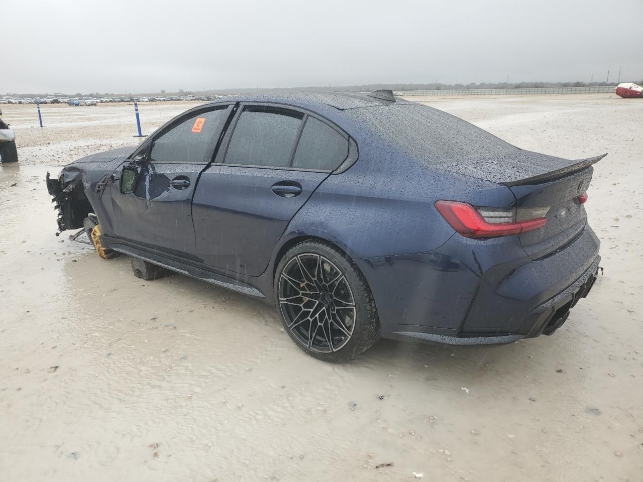 2022 BMW M3 VIN WBS43AY00NFM14007 Copart auction photo, rollover damage thumbnail 2