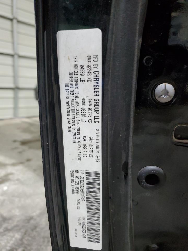 2014 Dodge Challenger VIN 2C3CDYAG8EH137397 Copart auction photo, front end / side damage thumbnail 12