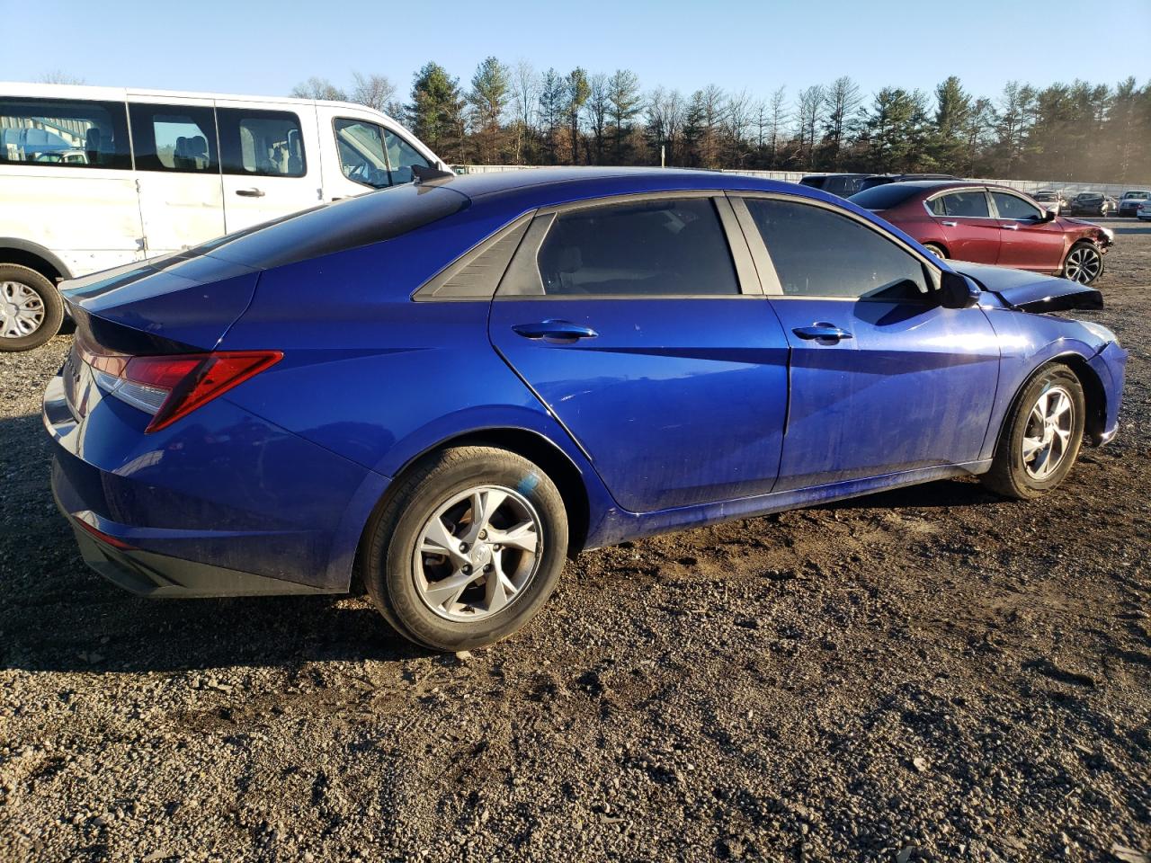 2022 Hyundai Elantra VIN KMHLL4AG8NU333887 Copart auction photo, front end / undercarriage damage thumbnail 3