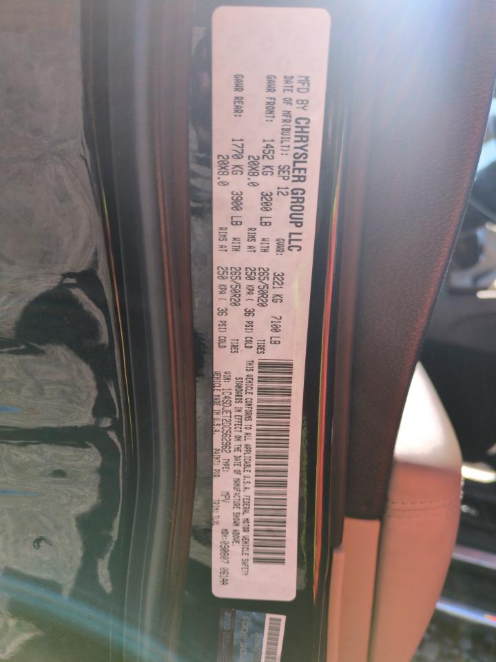 2013 Dodge Durango VIN 1C4SDJET2DC562962 Copart auction photo, front end damage thumbnail 13