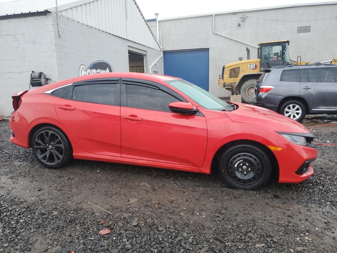 2020 Honda Civic VIN 2HGFC2F81LH596134 Copart auction photo, rear end damage thumbnail 4