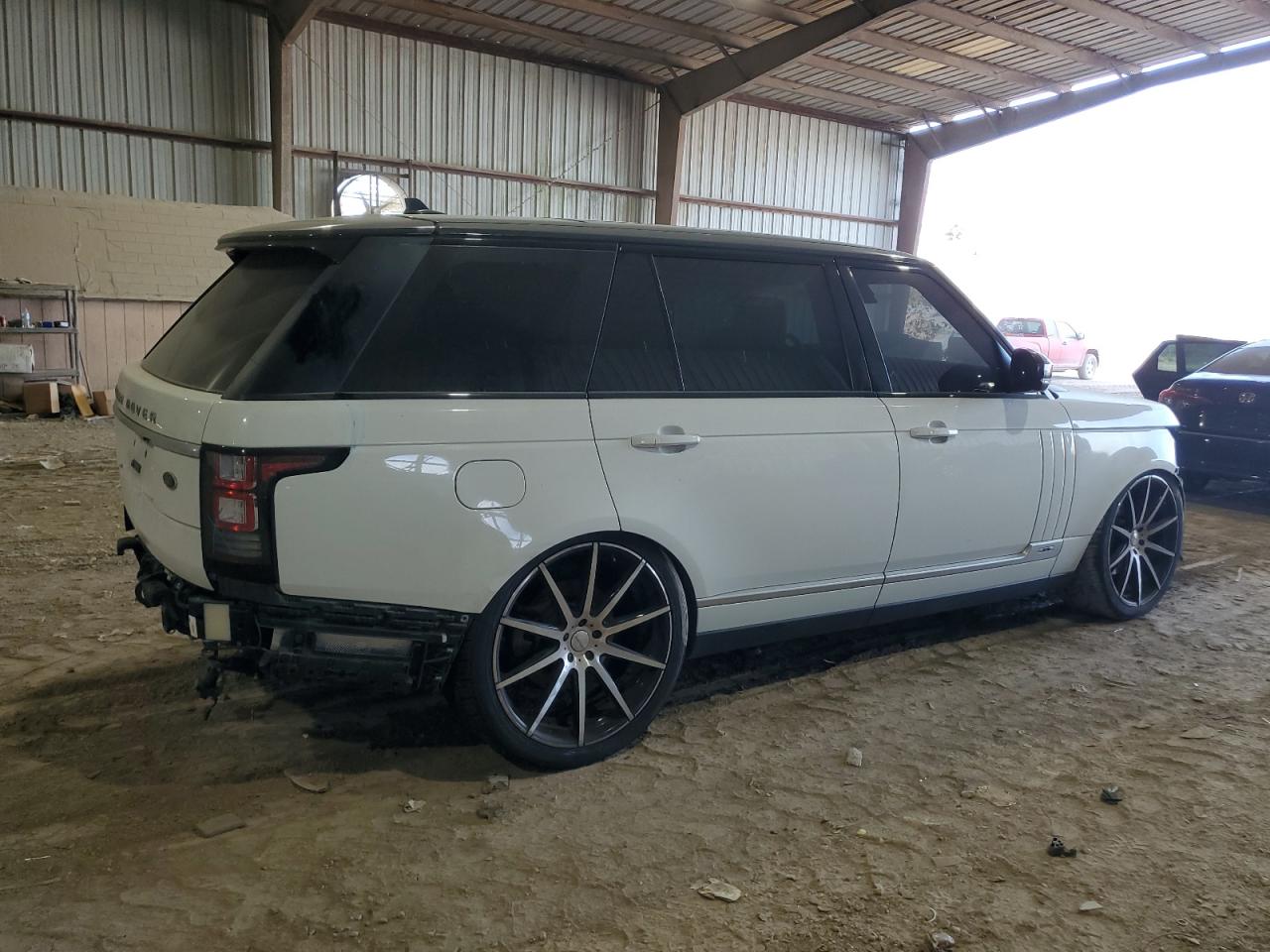 2016 Land Rover Range Rover VIN SALGS3EF7GA310926 Copart auction photo, front end / rear end damage thumbnail 3