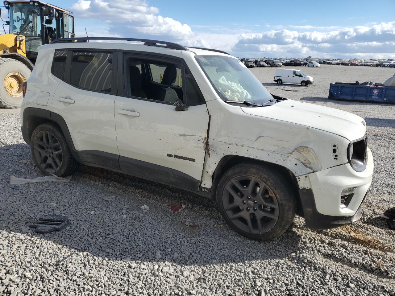 2021 Jeep Renegade VIN ZACNJCBB6MPM51448 Copart auction photo, front end / side damage thumbnail 4