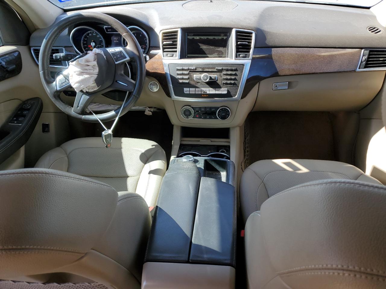 2014 Mercedes-Benz M-klasse VIN 4JGDA5HB1EA334813 Copart auction photo, front end / side damage thumbnail 8