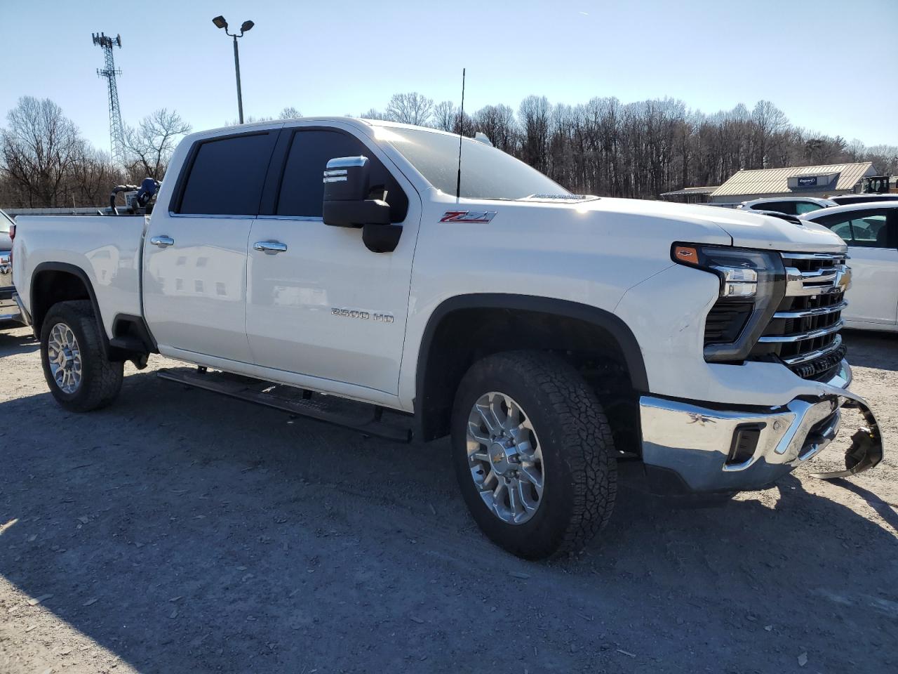 2024 Chevrolet Silverado VIN 2GC1YPEY9R1245269 Copart auction photo, front end / side damage thumbnail 4