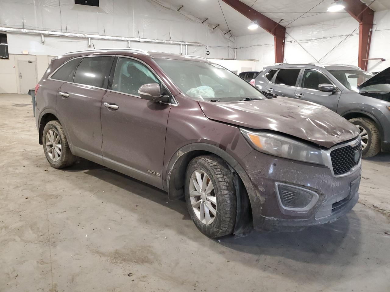 2018 KIA Sorento VIN 5XYPGDA51JG428800 Copart auction photo, front end / all over damage thumbnail 4