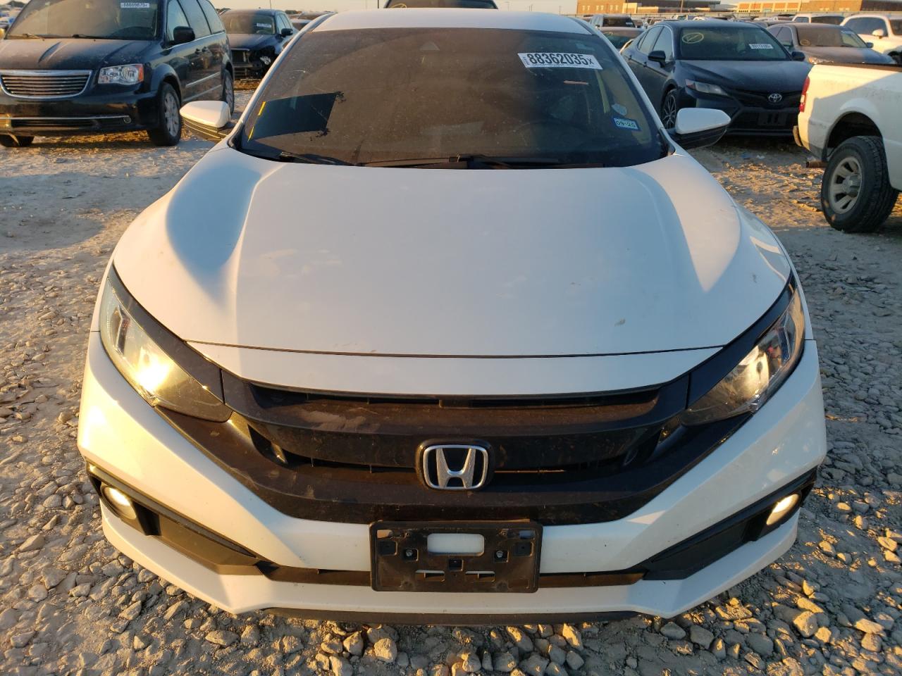 2020 Honda Civic VIN 2HGFC2F81LH559665 Copart auction photo, rear end / side damage thumbnail 5