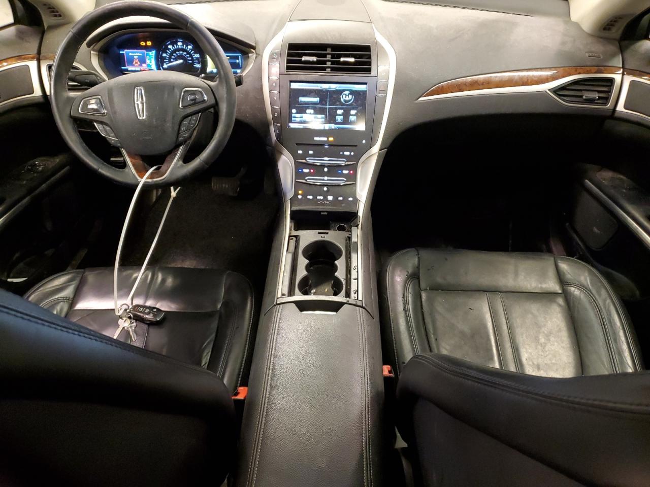 2015 Lincoln MKZ VIN 3LN6L2LU1FR624860 Copart auction photo, front end / side damage thumbnail 8