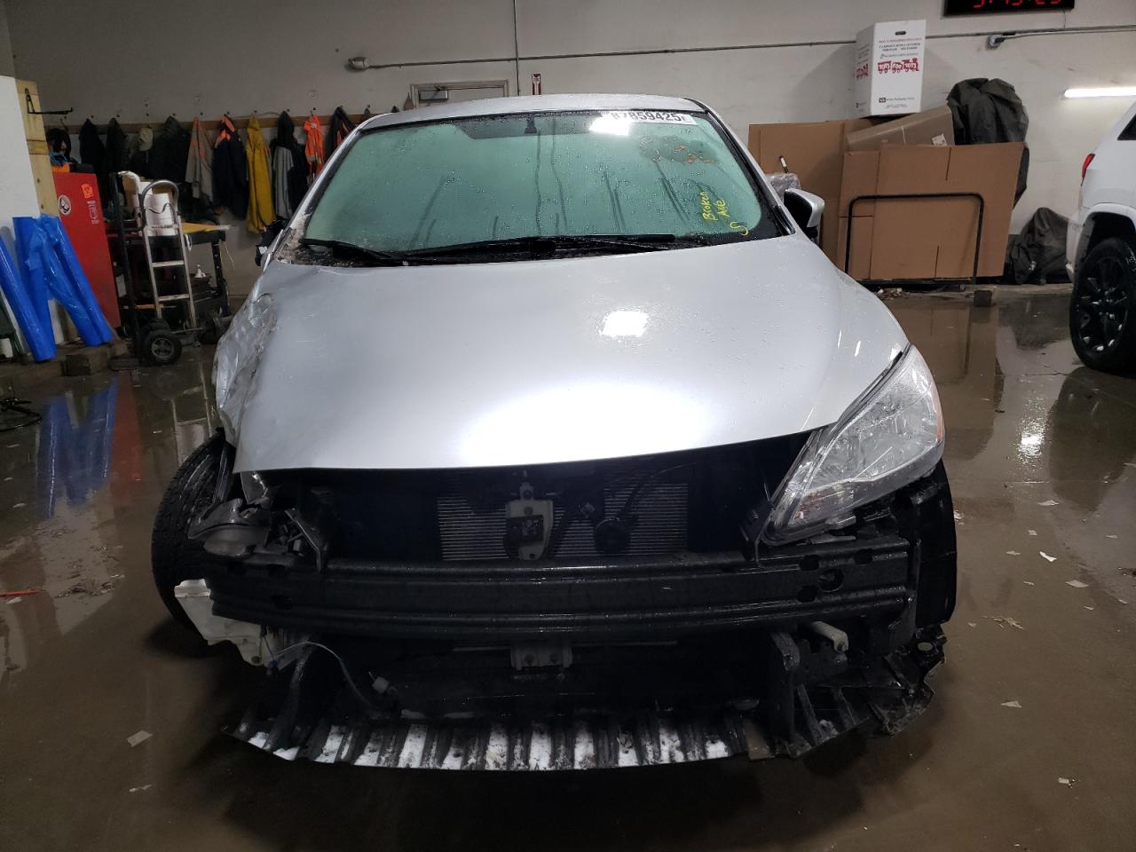 2015 Nissan Sentra VIN 3N1AB7AP2FY343347 Copart auction photo, front end / side damage thumbnail 5