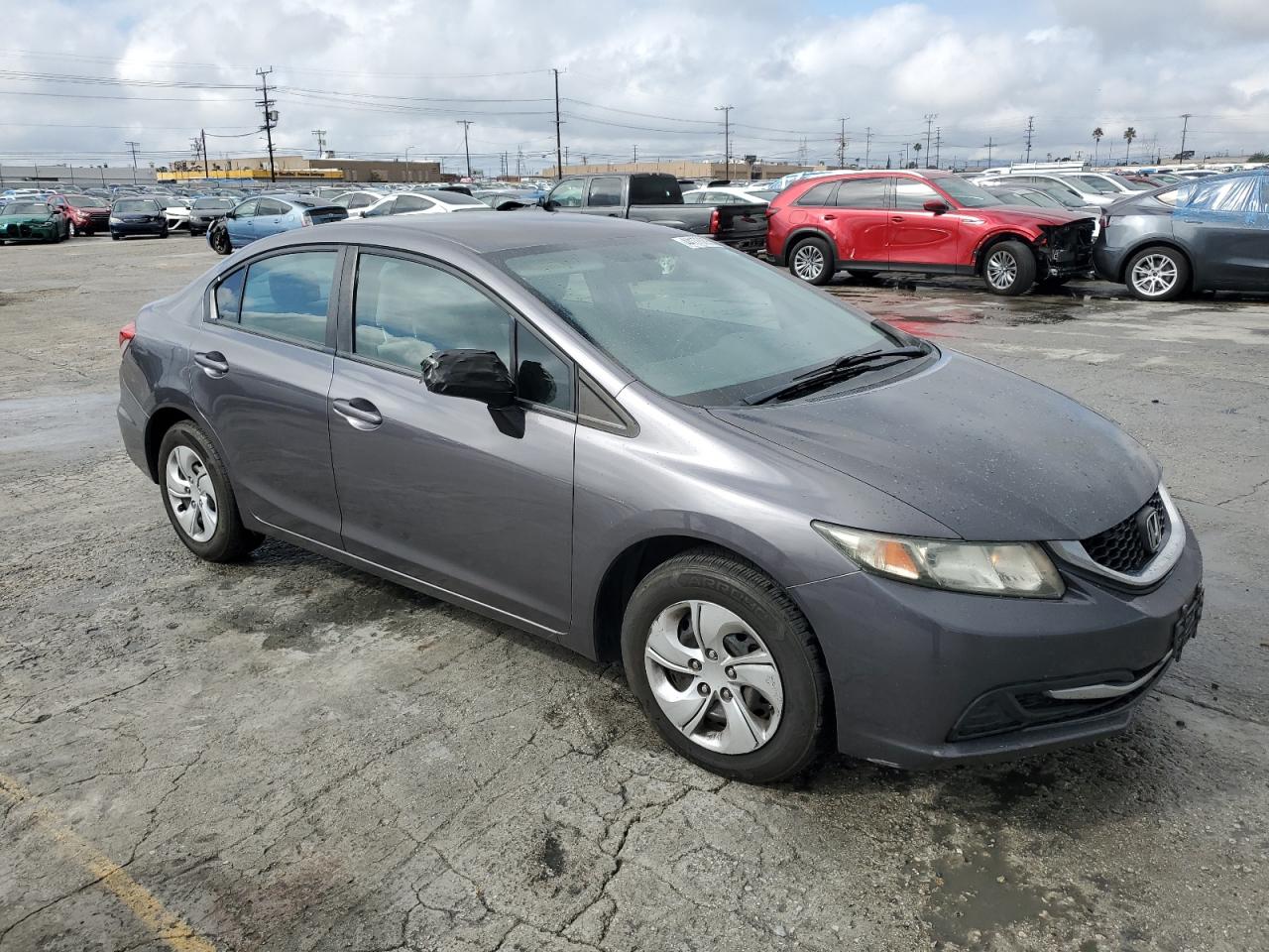 2014 Honda Civic VIN 19XFB2F59EE230914 Copart auction photo, front end / side damage thumbnail 4