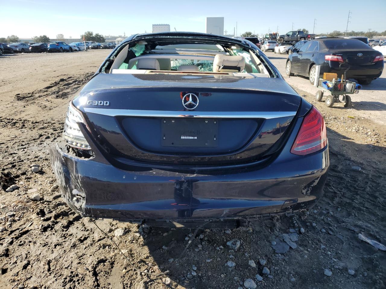 2018 Mercedes-Benz C-klasse VIN WDDWF4JB1JR394725 Copart auction photo, rollover damage thumbnail 6