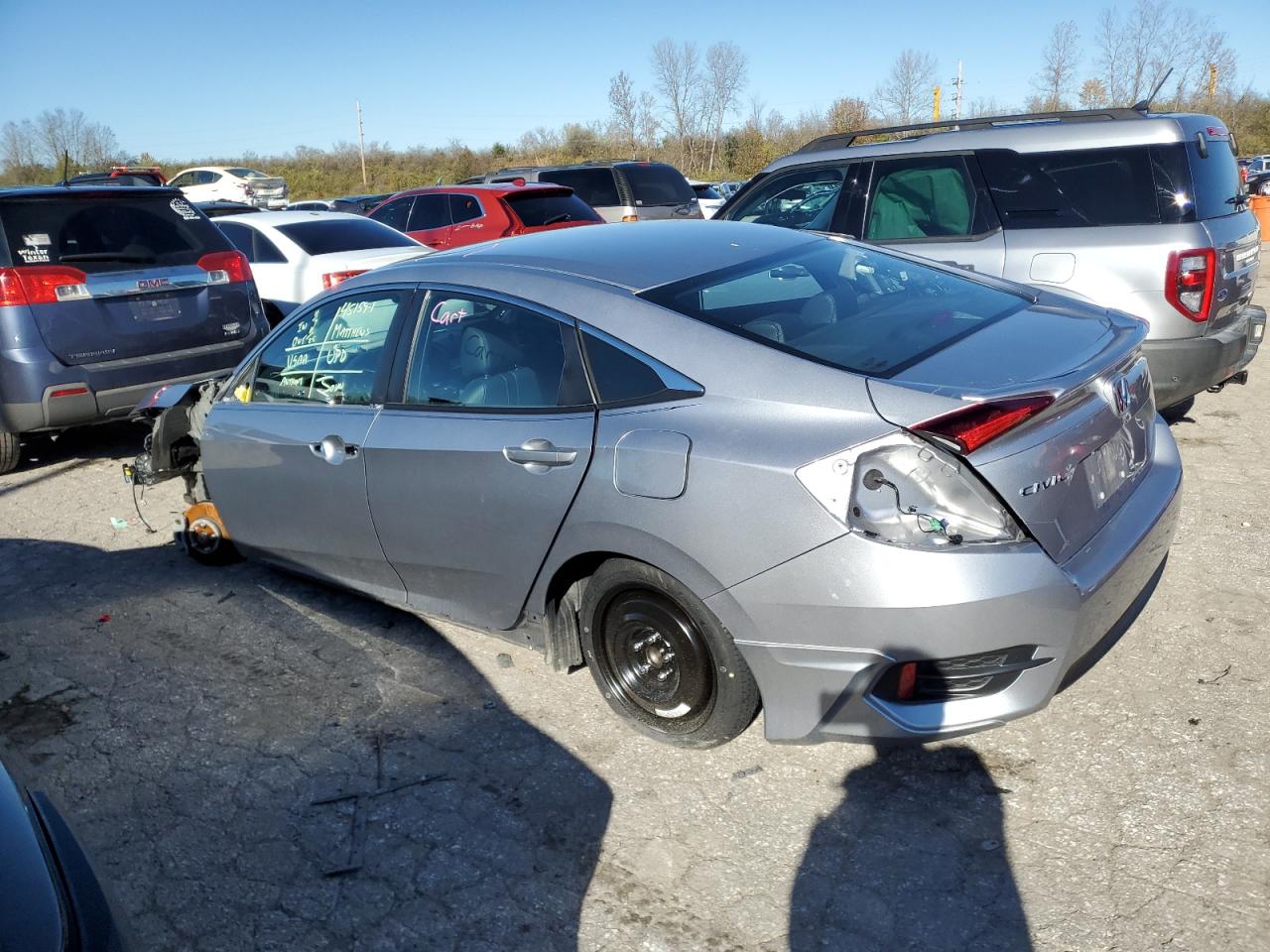 2017 Honda Civic VIN 19XFC1F75HE009324 Copart auction photo, all over damage thumbnail 2
