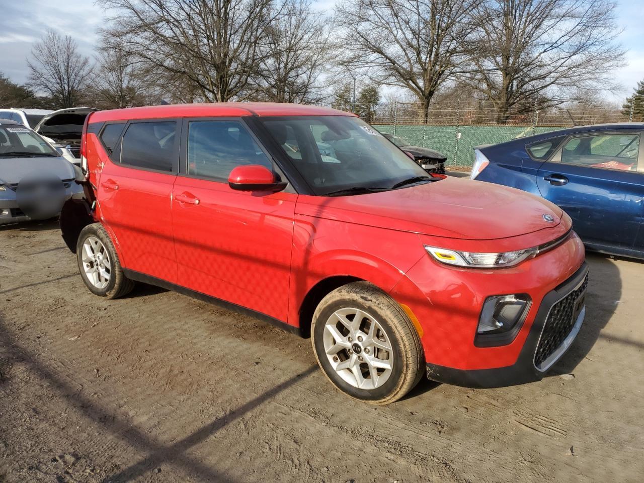 2020 KIA Soul VIN KNDJ23AU8L7704086 Copart auction photo, rear end / side damage thumbnail 4