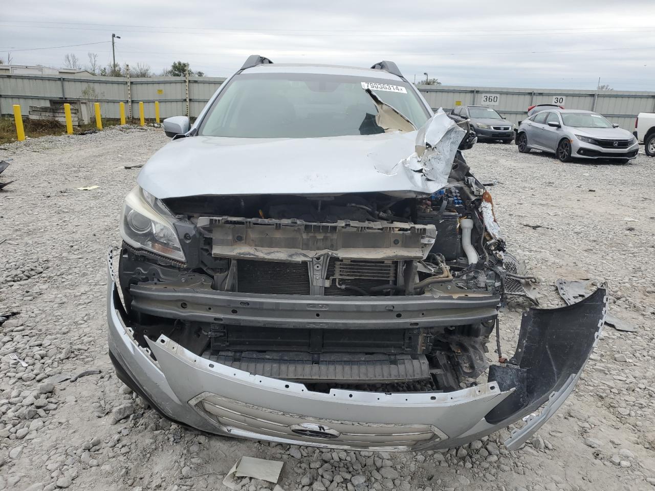 2017 Subaru Outback VIN 4S4BSAHC2H3396817 Copart auction photo, front end damage thumbnail 5