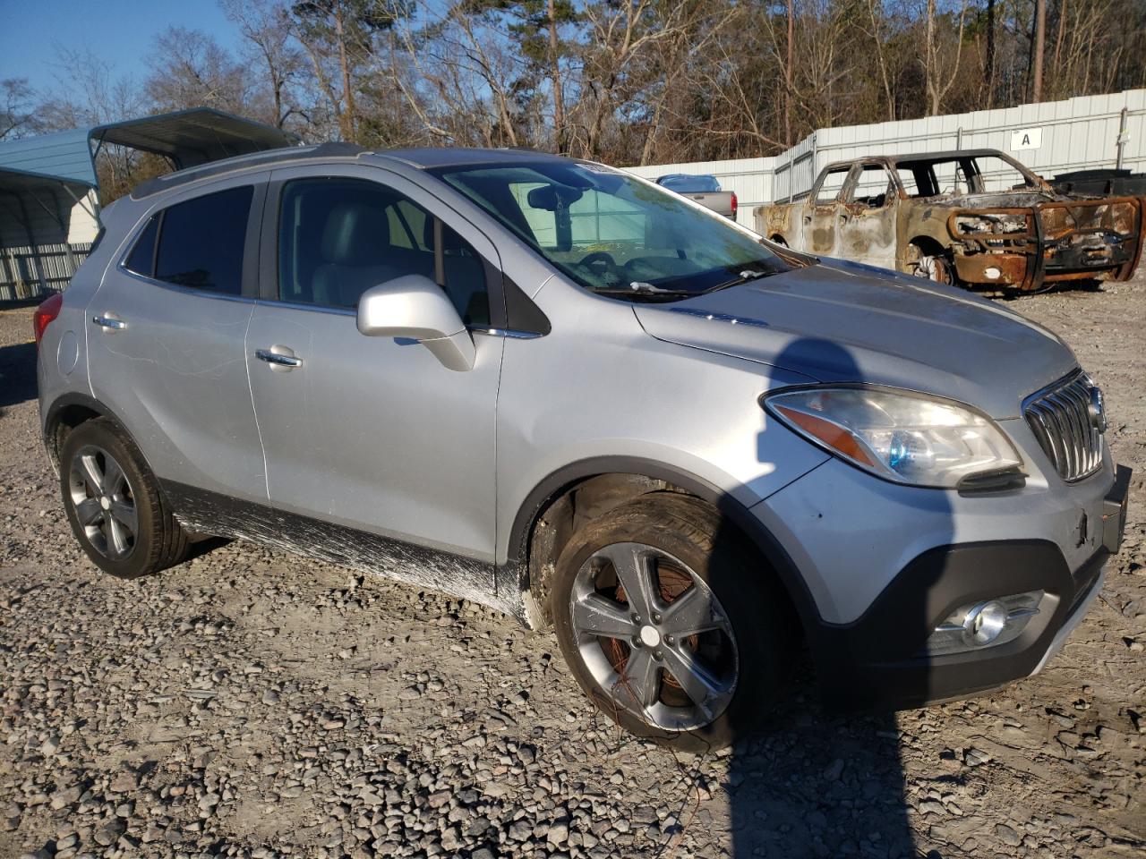 2013 Buick Encore VIN KL4CJBSB3DB073890 Copart auction photo, front end damage thumbnail 4