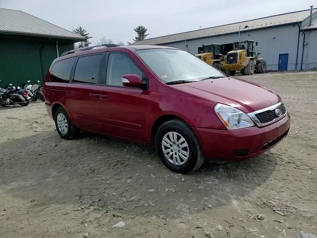 2012 KIA Sedona VIN KNDMG4C71C6418257 Copart auction photo, front end / side damage thumbnail 15