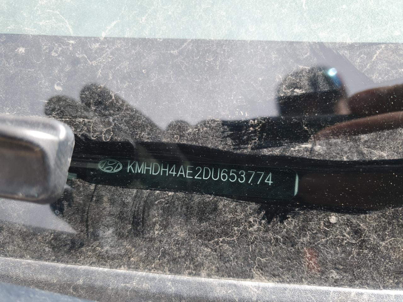 2013 Hyundai Elantra VIN KMHDH4AE2DU653774 Copart auction photo, vandalism damage thumbnail 13