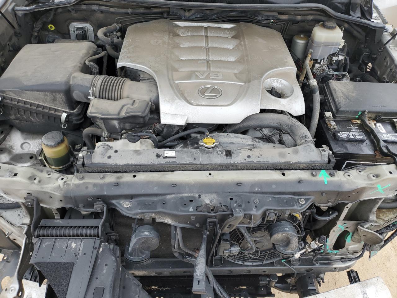2016 Lexus LX VIN JTJHY7AX9G4195631 Copart auction photo, front end / side damage thumbnail 13