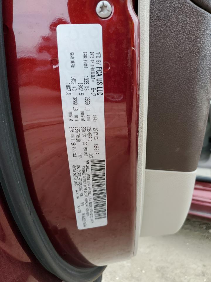 2017 Chrysler Pacifica VIN 2C4RC1EG7HR803836 Copart auction photo, front end damage thumbnail 14