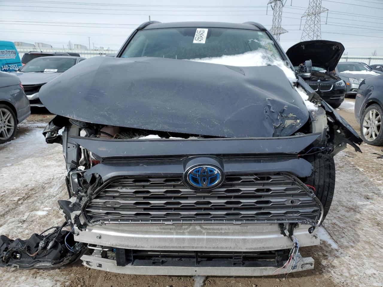 2020 Toyota RAV 4 VIN 2T3DWRFV8LW058039 Copart auction photo, front end / side damage thumbnail 5