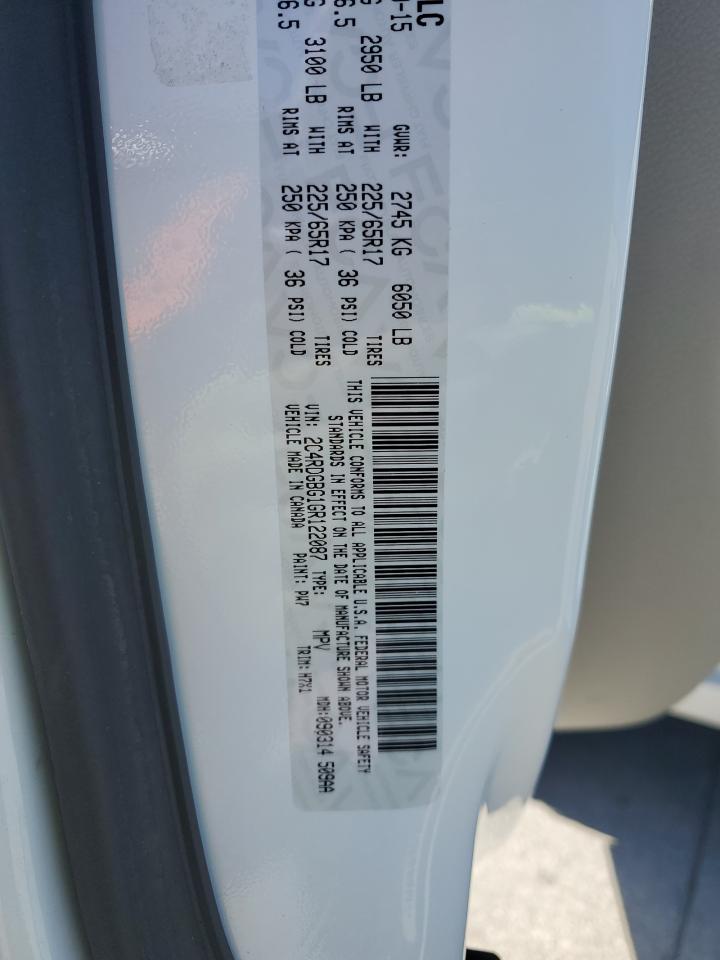 2016 Dodge Caravan VIN 2C4RDGBG1GR122087 Copart auction photo, front end damage thumbnail 14