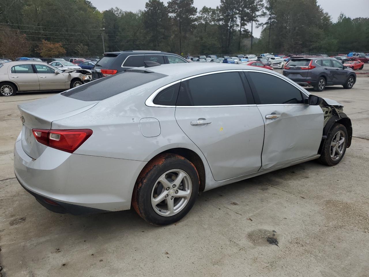 2017 Chevrolet Malibu VIN 1G1ZB5ST9HF197077 Copart auction photo, front end / side damage thumbnail 3
