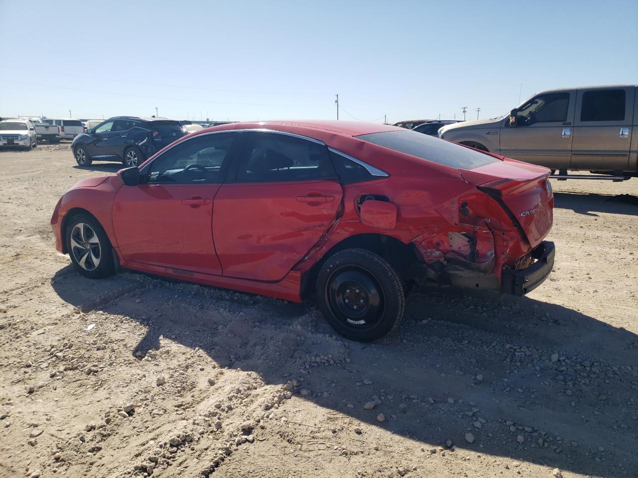 2021 Honda Civic VIN 2HGFC2F67MH510096 Copart auction photo, side / rear end damage thumbnail 2