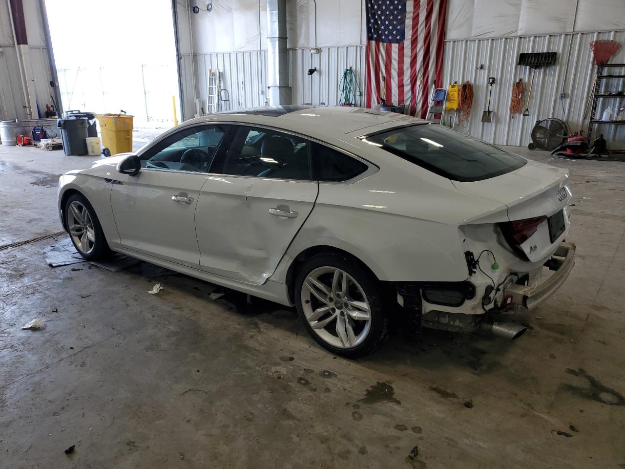 2019 Audi A5 VIN WAUBNCF5XKA030616 Copart auction photo, rear end / side damage thumbnail 2