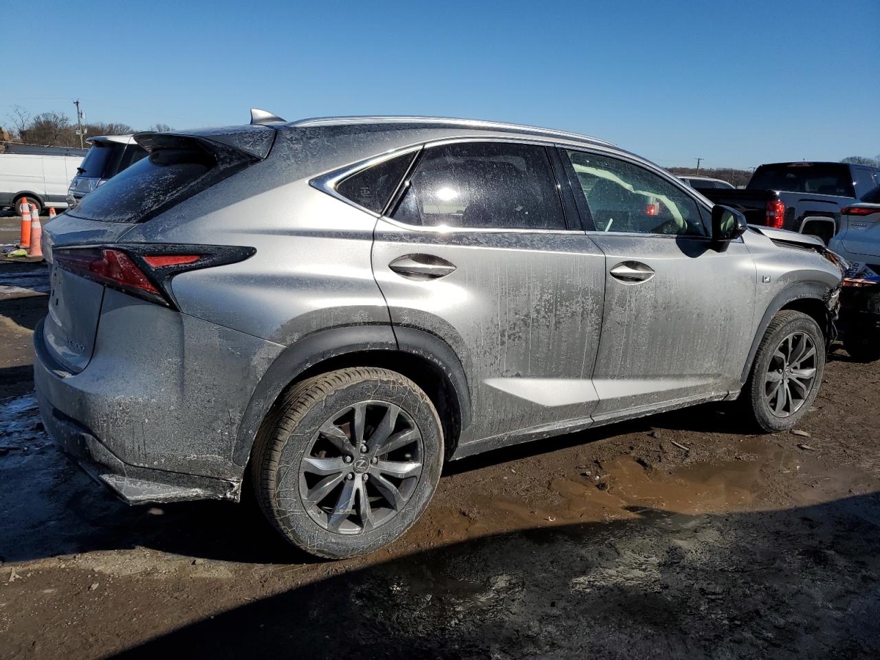 2019 Lexus NX VIN JTJYARBZ6K2135472 Copart auction photo, front end damage thumbnail 3