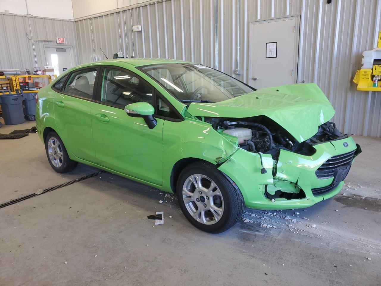 2014 Ford Fiesta VIN 3FADP4BJ0EM220579 Copart auction photo, front end / mechanical damage thumbnail 4