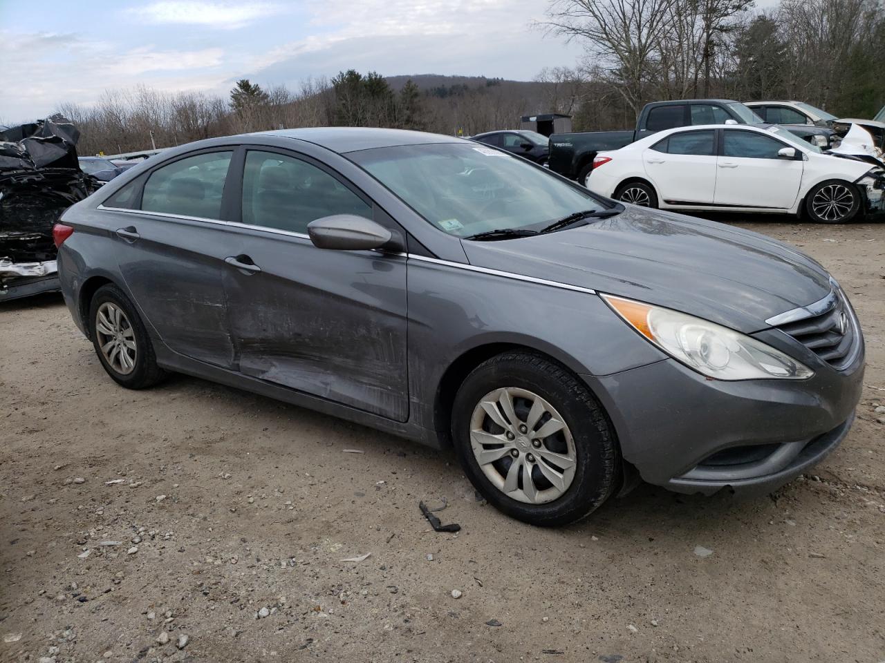 2013 Hyundai Sonata VIN 5NPEB4AC5DH525046 Copart auction photo, side / minor dent/scratches damage thumbnail 4