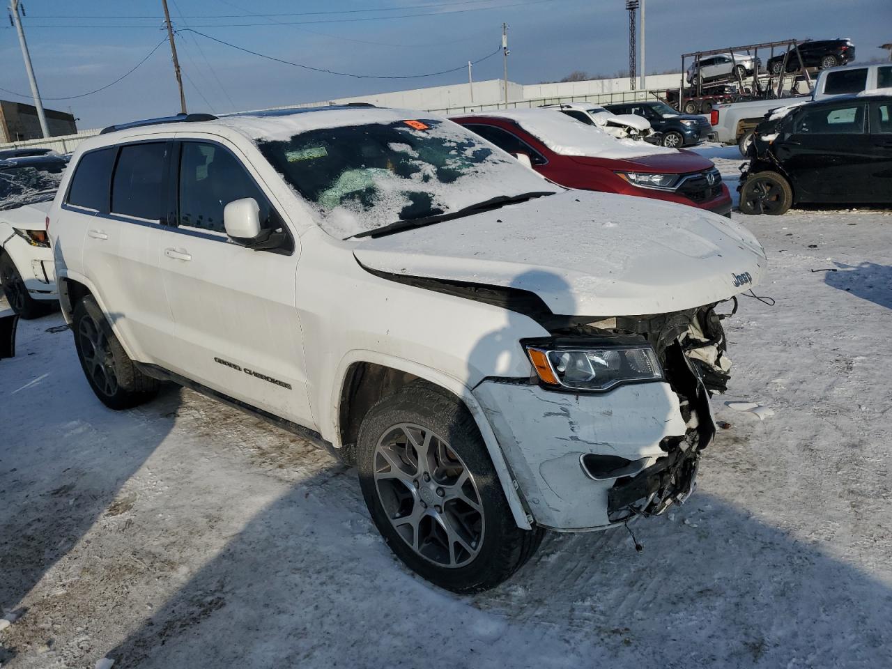 2018 Jeep Grand Cherokee VIN 1C4RJFBM8JC374184 Copart auction photo, front end damage thumbnail 4
