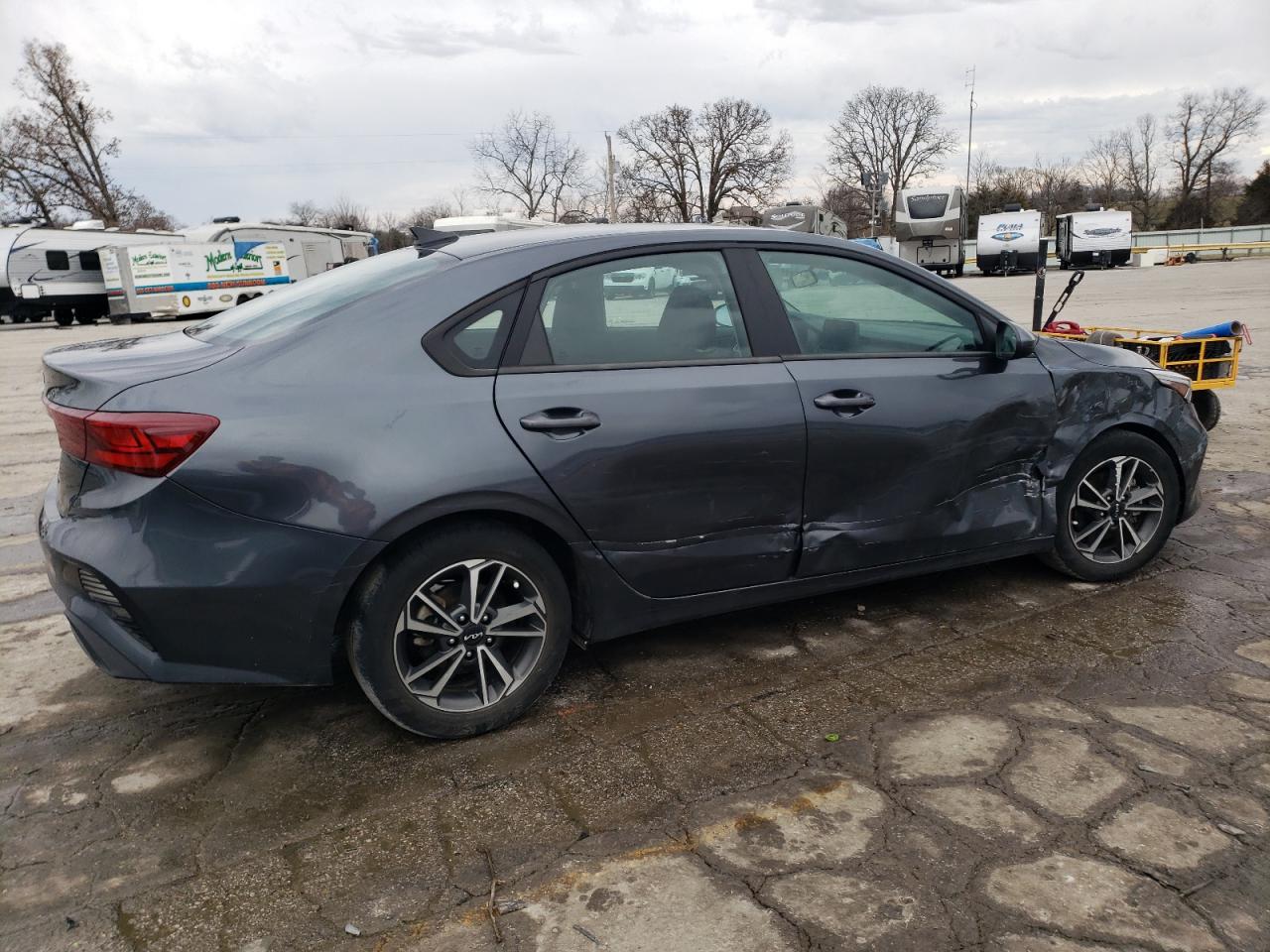 2022 KIA Forte VIN 3KPF24AD3NE456120 Copart auction photo, side / hail damage thumbnail 3