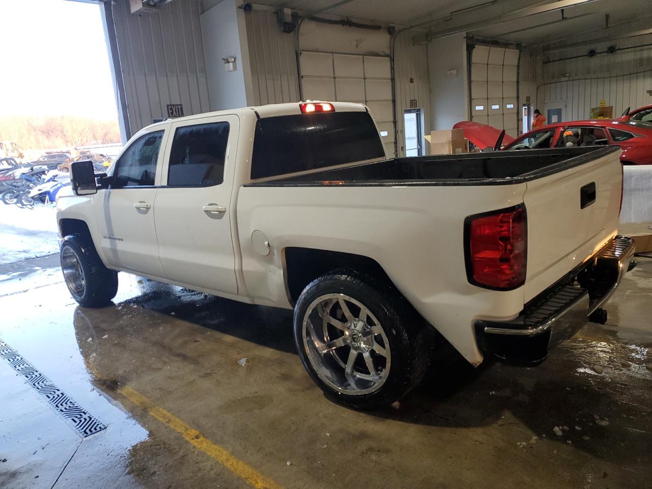 2014 Chevrolet Silverado VIN 3GCUKREC8EG187476 Copart auction photo, rear end / undercarriage damage thumbnail 2