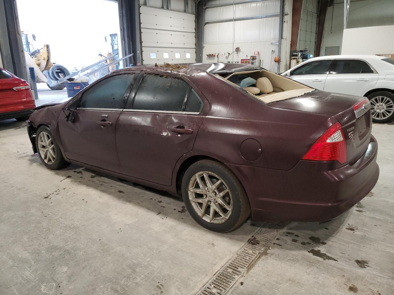 2011 Ford Fusion VIN 3FAHP0JA1BR311547 Copart auction photo, rollover damage thumbnail 2