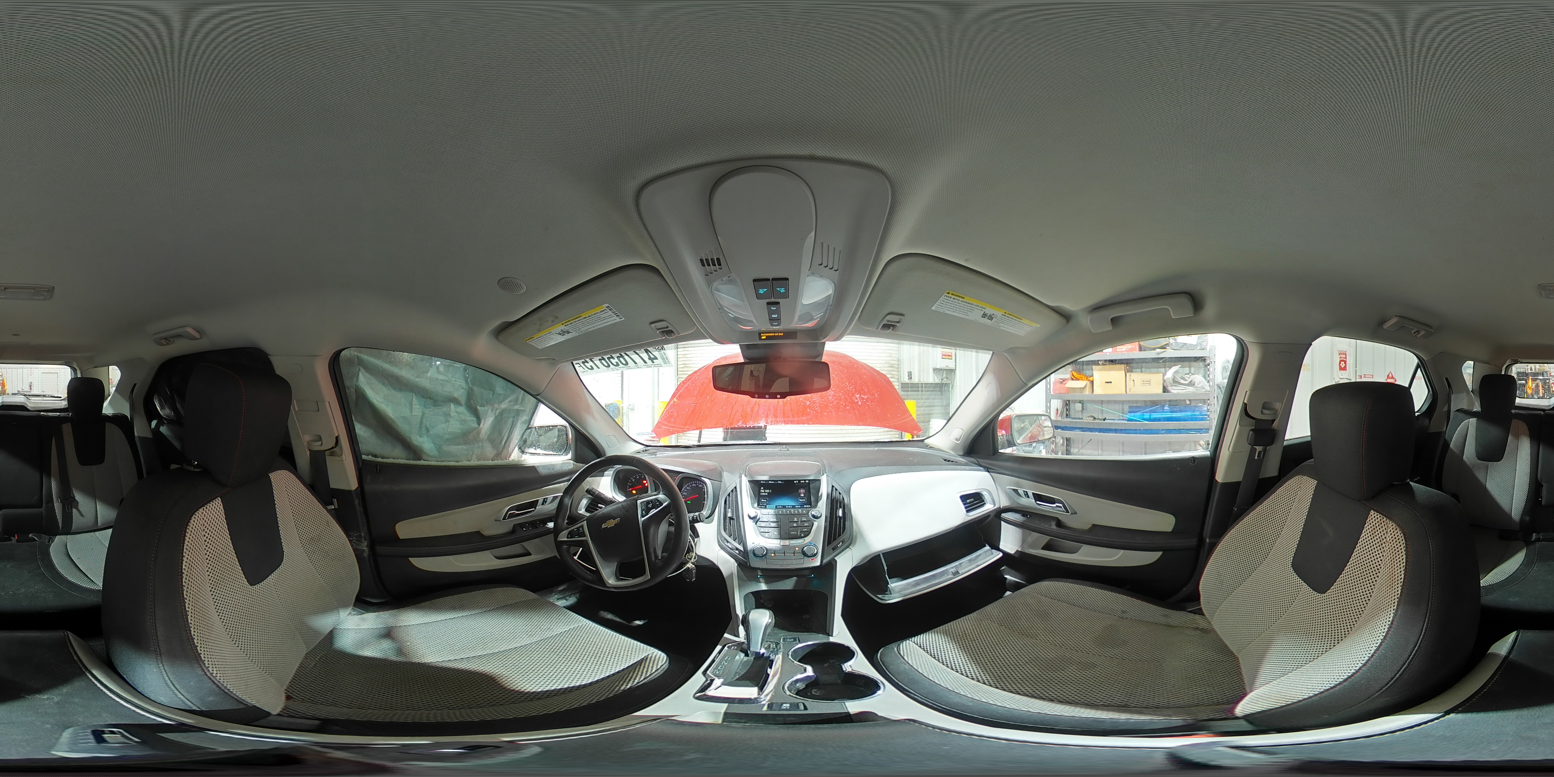 2013 Chevrolet Equinox VIN 1GNALDEK4DZ110412 Copart auction photo, front end / hail damage thumbnail 14