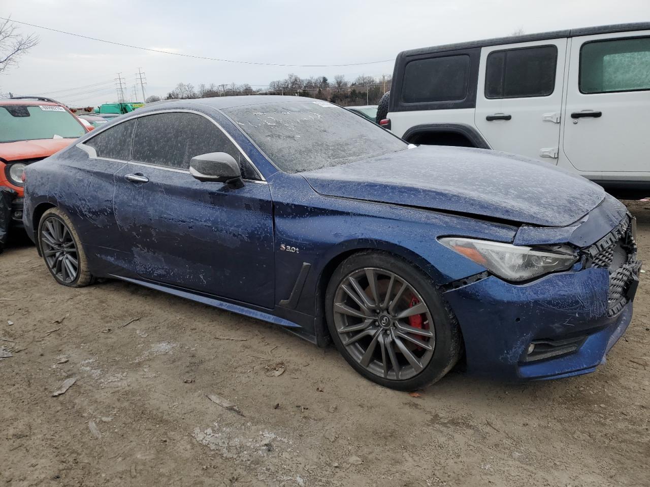 2017 Infiniti Q60 VIN JN1FV7EK4HM611381 Copart auction photo, front end damage thumbnail 4