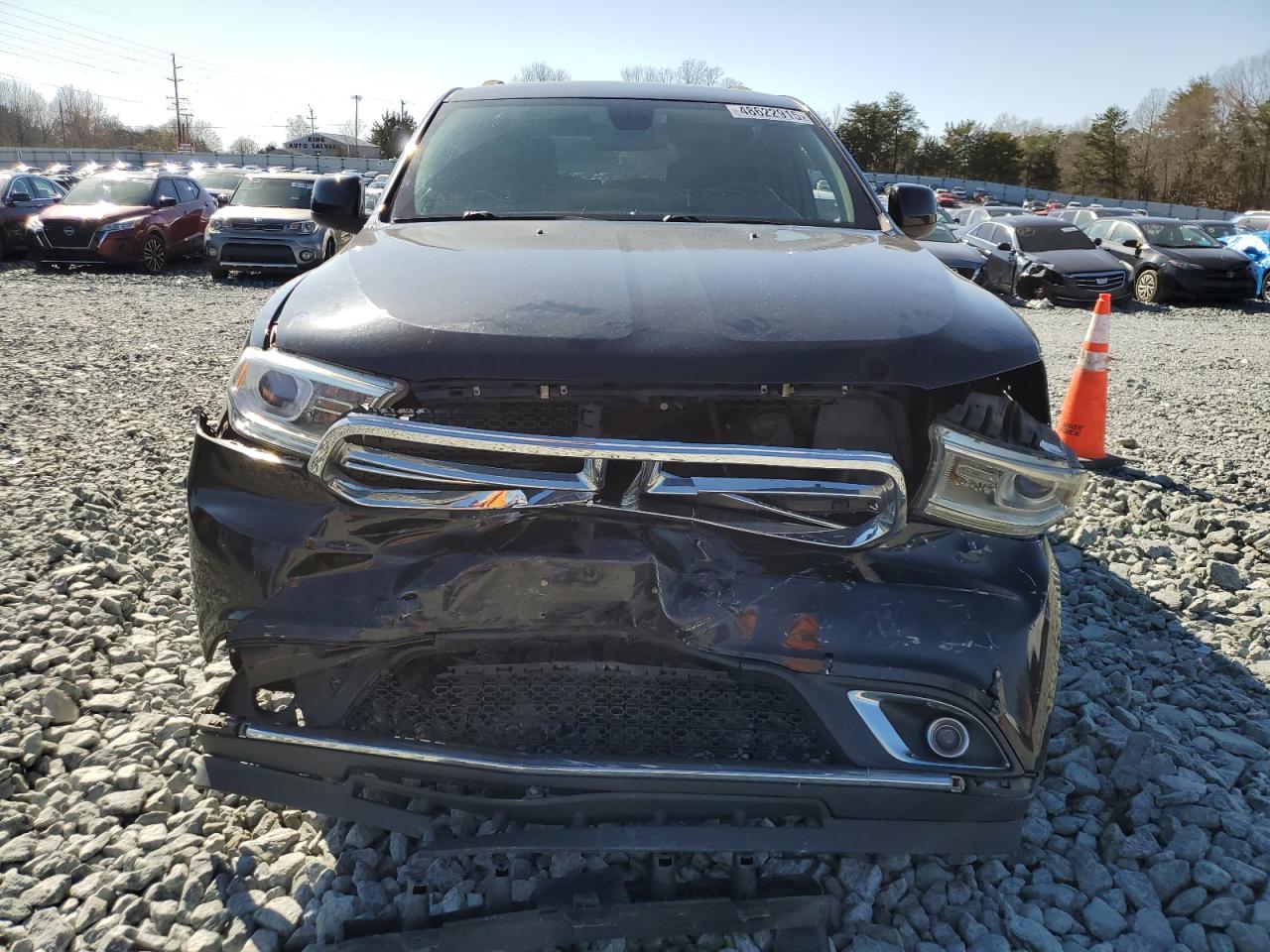 2014 Dodge Durango VIN 1C4RDJAGXEC349573 Copart auction photo, front end / minor dent/scratches damage thumbnail 5