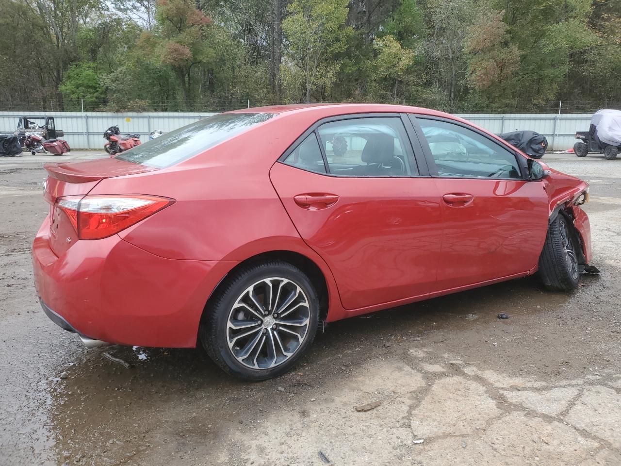 2015 Toyota Corolla VIN 2T1BURHE0FC379355 Copart auction photo, front end / side damage thumbnail 3