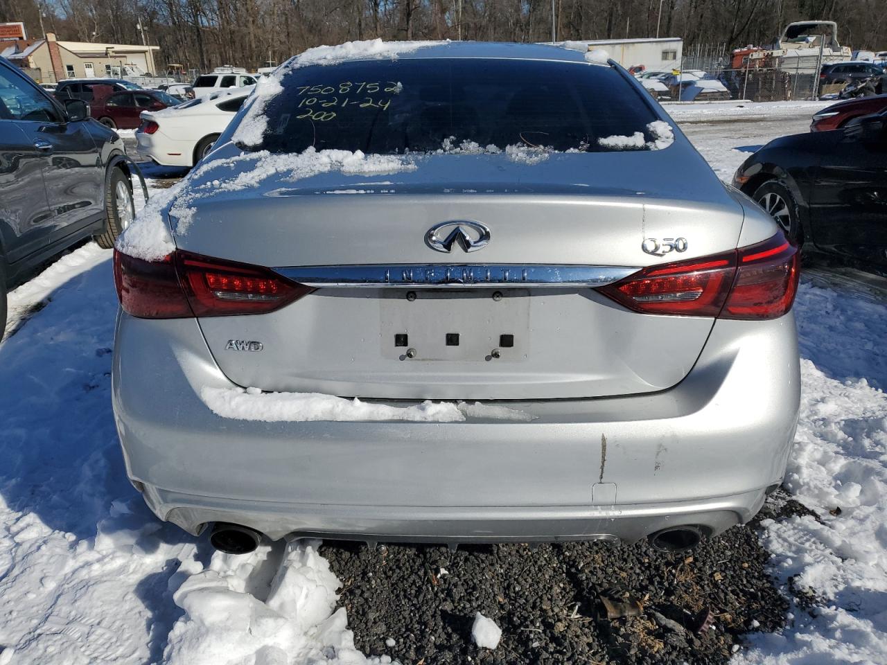 2018 Infiniti Q50 VIN JN1EV7AR0JM433540 Copart auction photo, front end / minor dent/scratches damage thumbnail 6