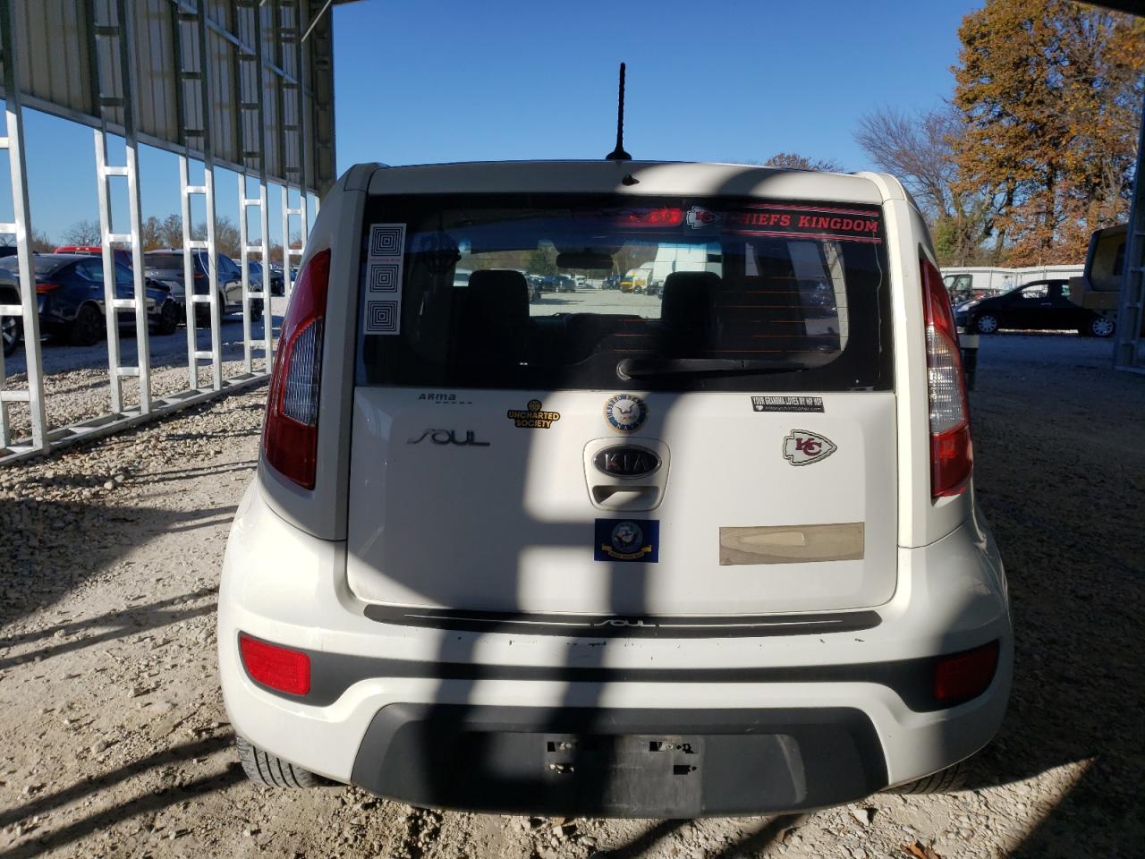 2012 KIA Soul VIN KNDJT2A56C7467503 Copart auction photo, front end / minor dent/scratches damage thumbnail 6