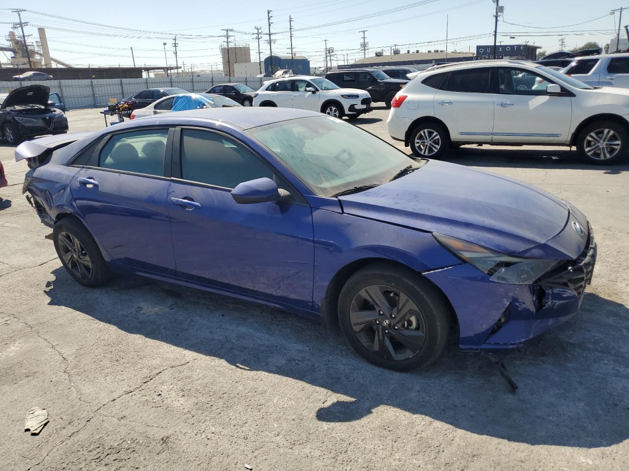 2023 Hyundai Elantra VIN 5NPLM4AG9PH105122 Copart auction photo, front end / rear end damage thumbnail 4